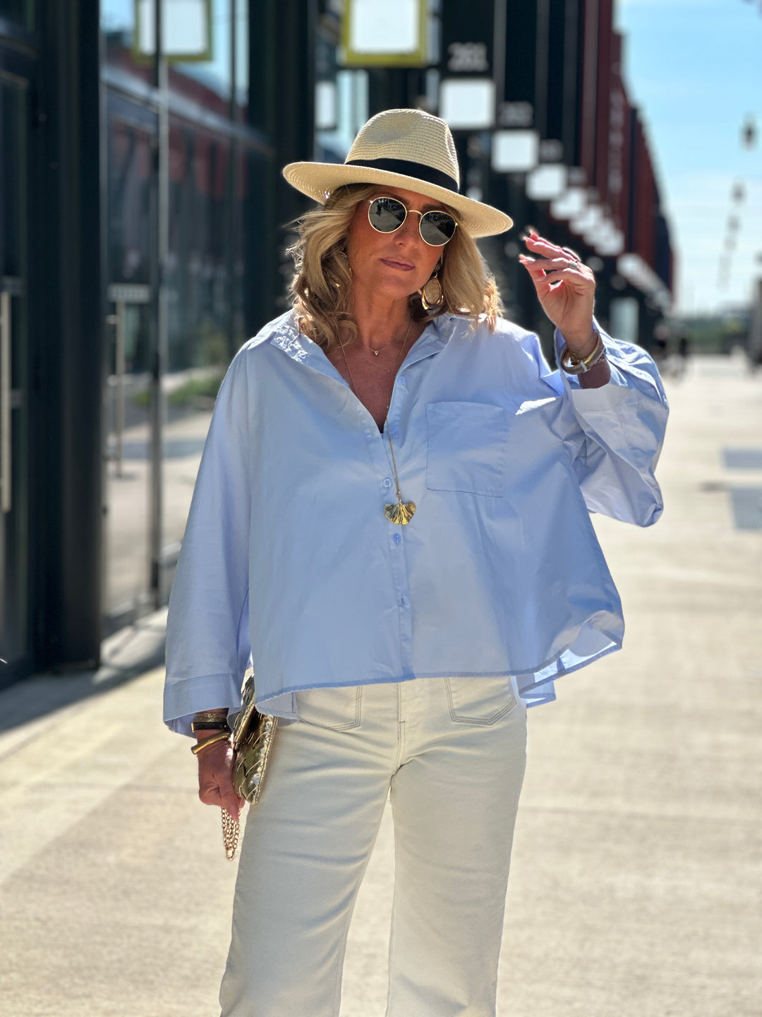 Chemise loose 949 Bleu