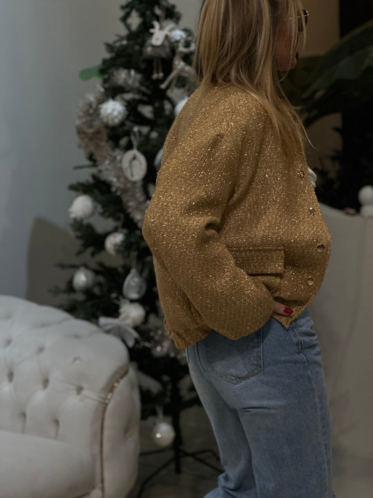 Veste  tweed Or 2449