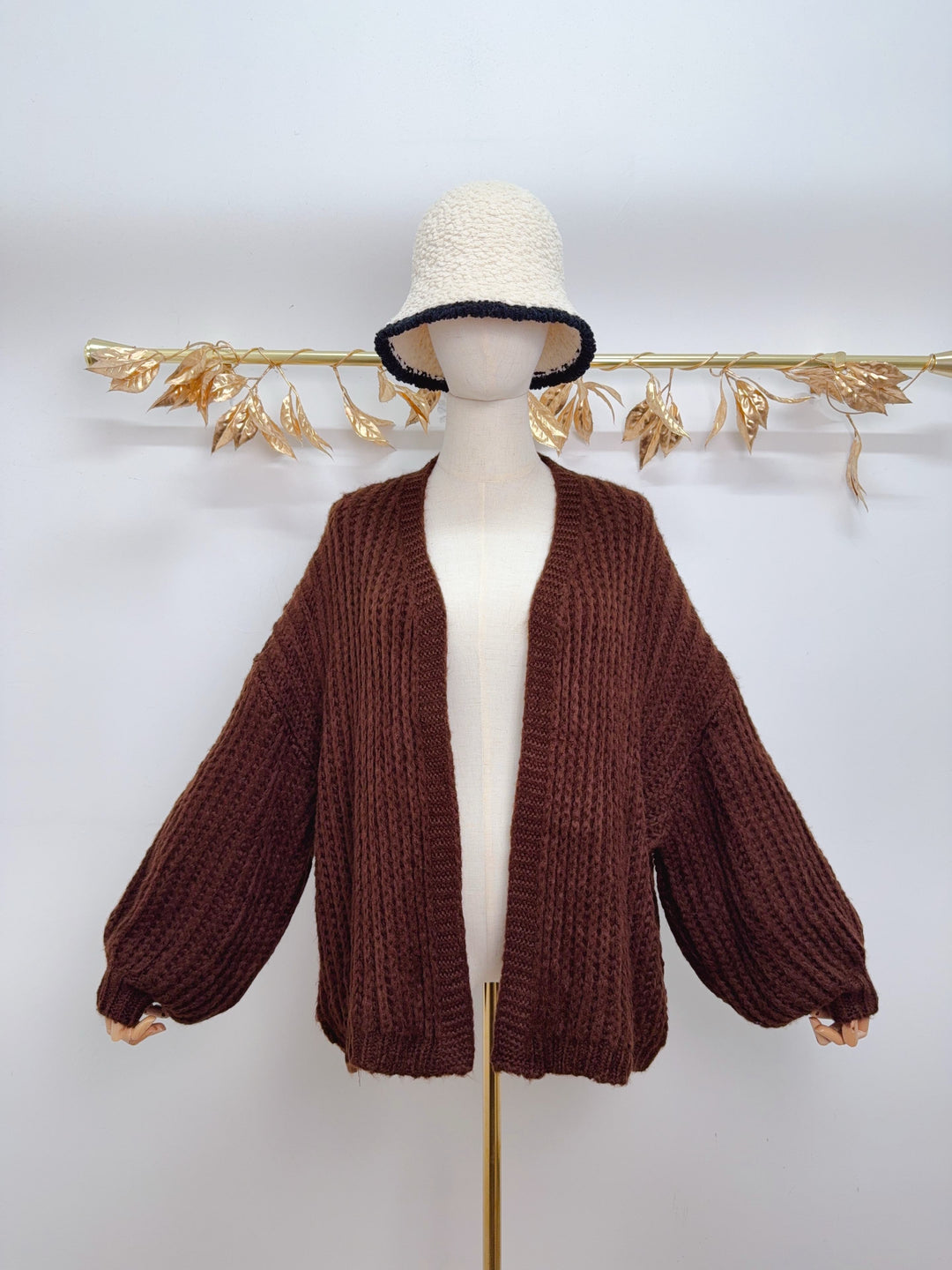 Gilet simples manches bouffantes 0339