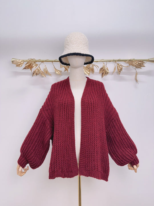 Gilet simples manches bouffantes 0339
