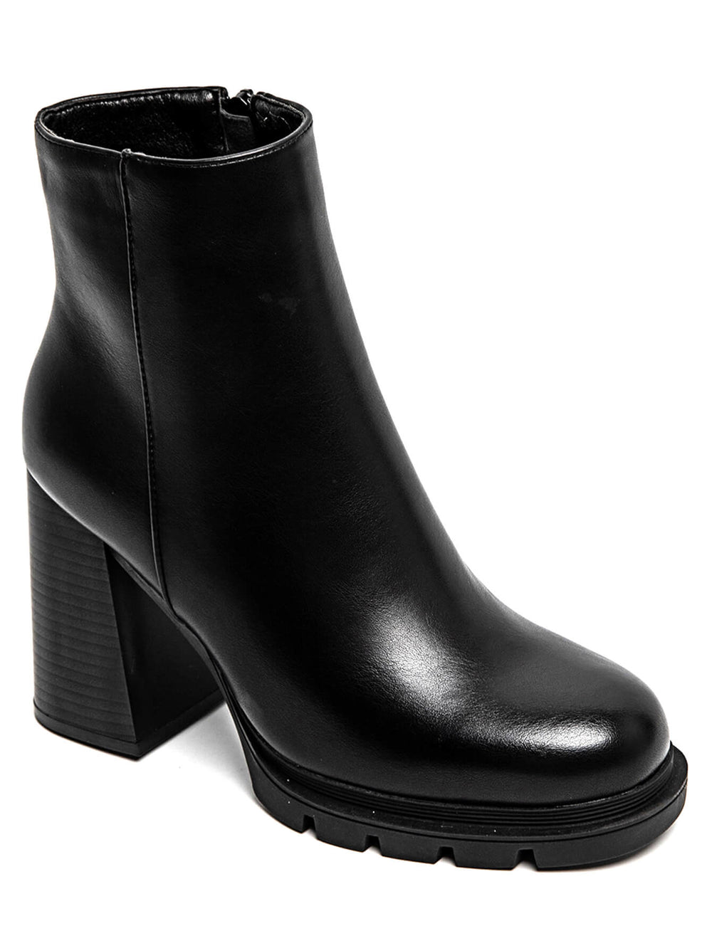 Bottes basses en similicuir Noir 7680A