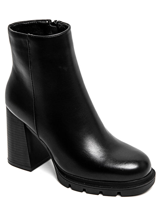 Bottes basses en similicuir Noir 7680A