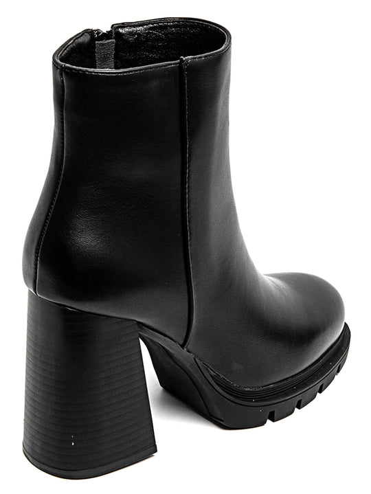 Bottes basses en similicuir Noir 7680A