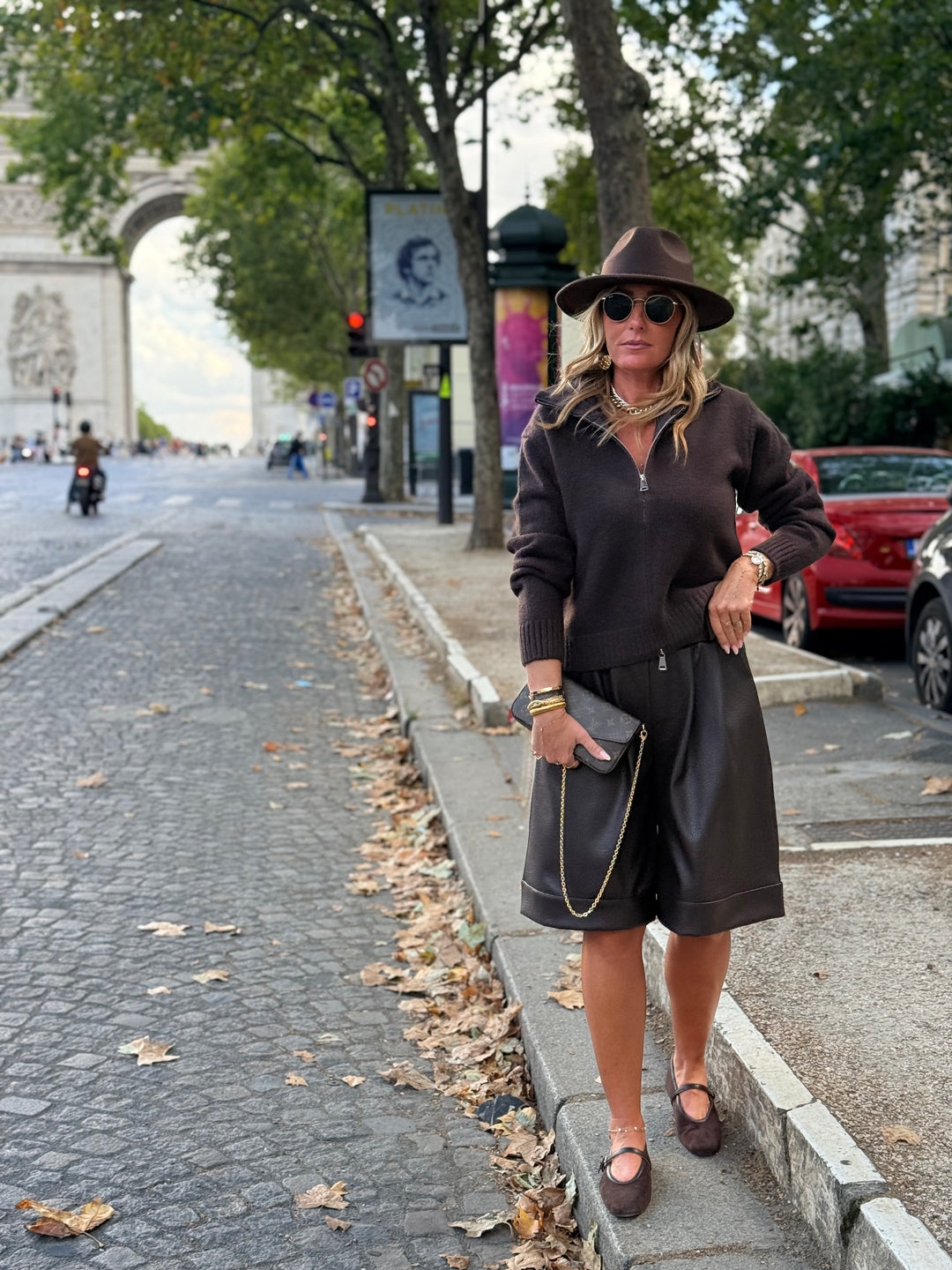 Pull manches longues zip