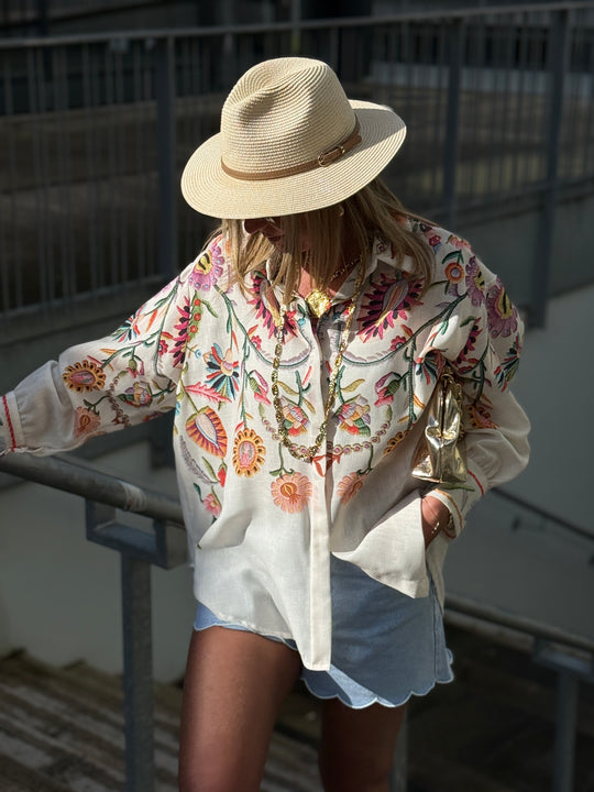 Chemise imprimée fleuri