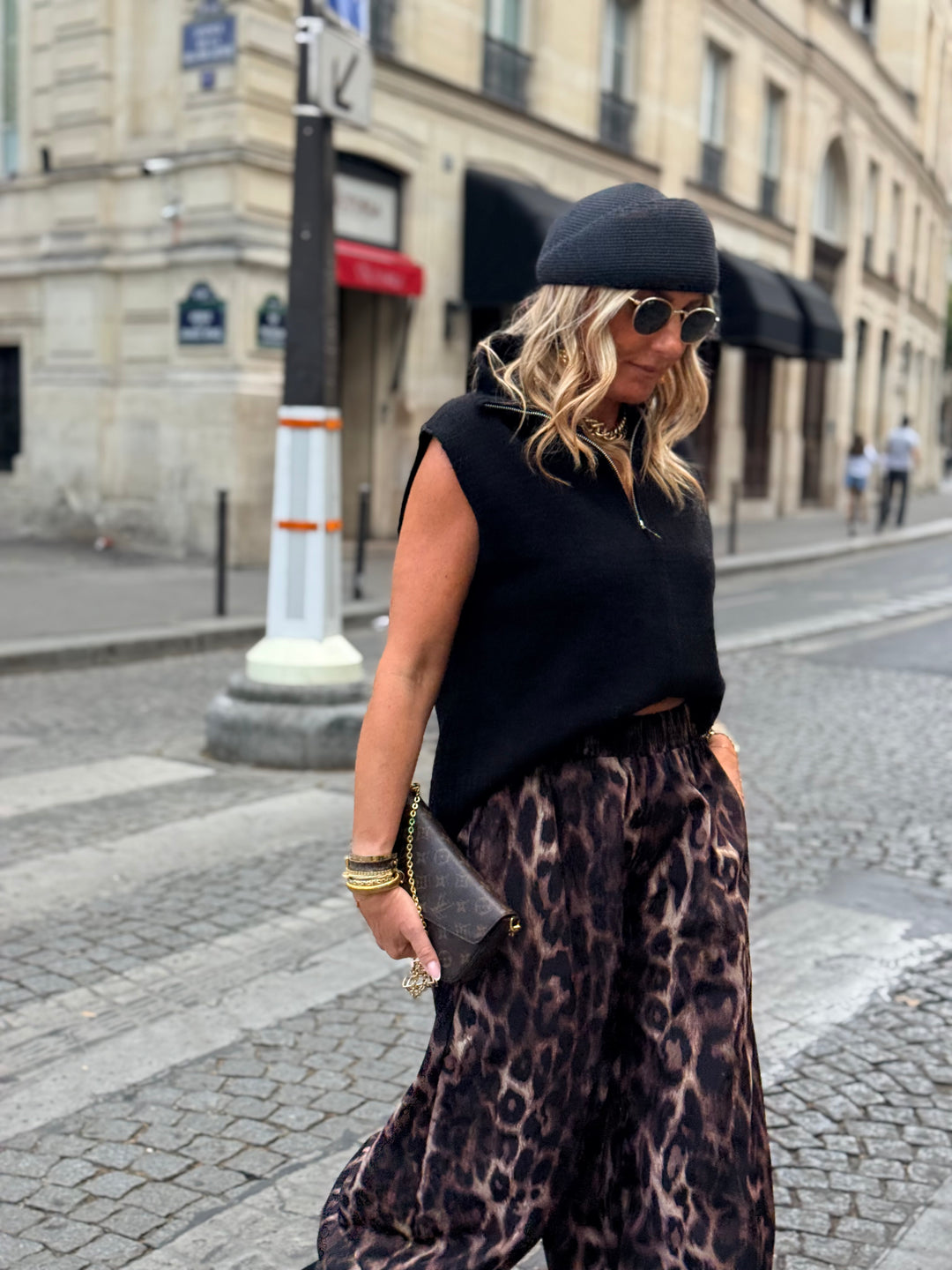 Pull sans manches zip