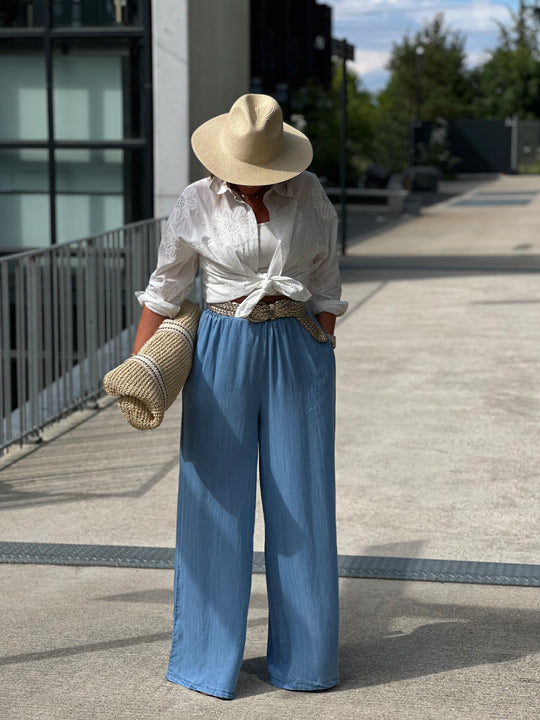 Pantalon tencel longue Cécile