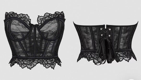 Corset dentelle Noir ST15616