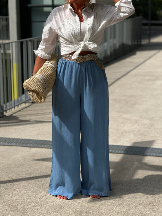 Pantalon tencel longue Cécile