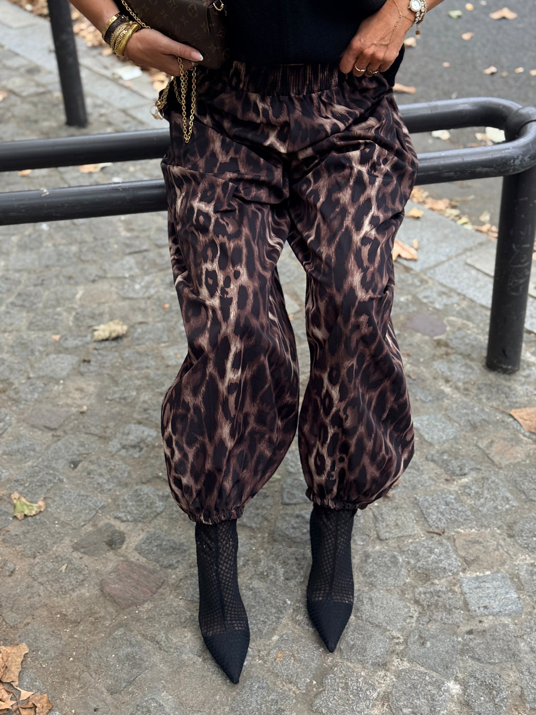 Pantalon ballon léopard