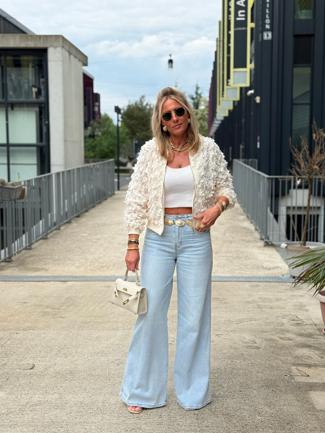 Jean extra large bleu claire T6096