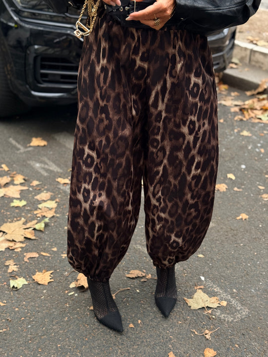 Pantalon ballon léopard