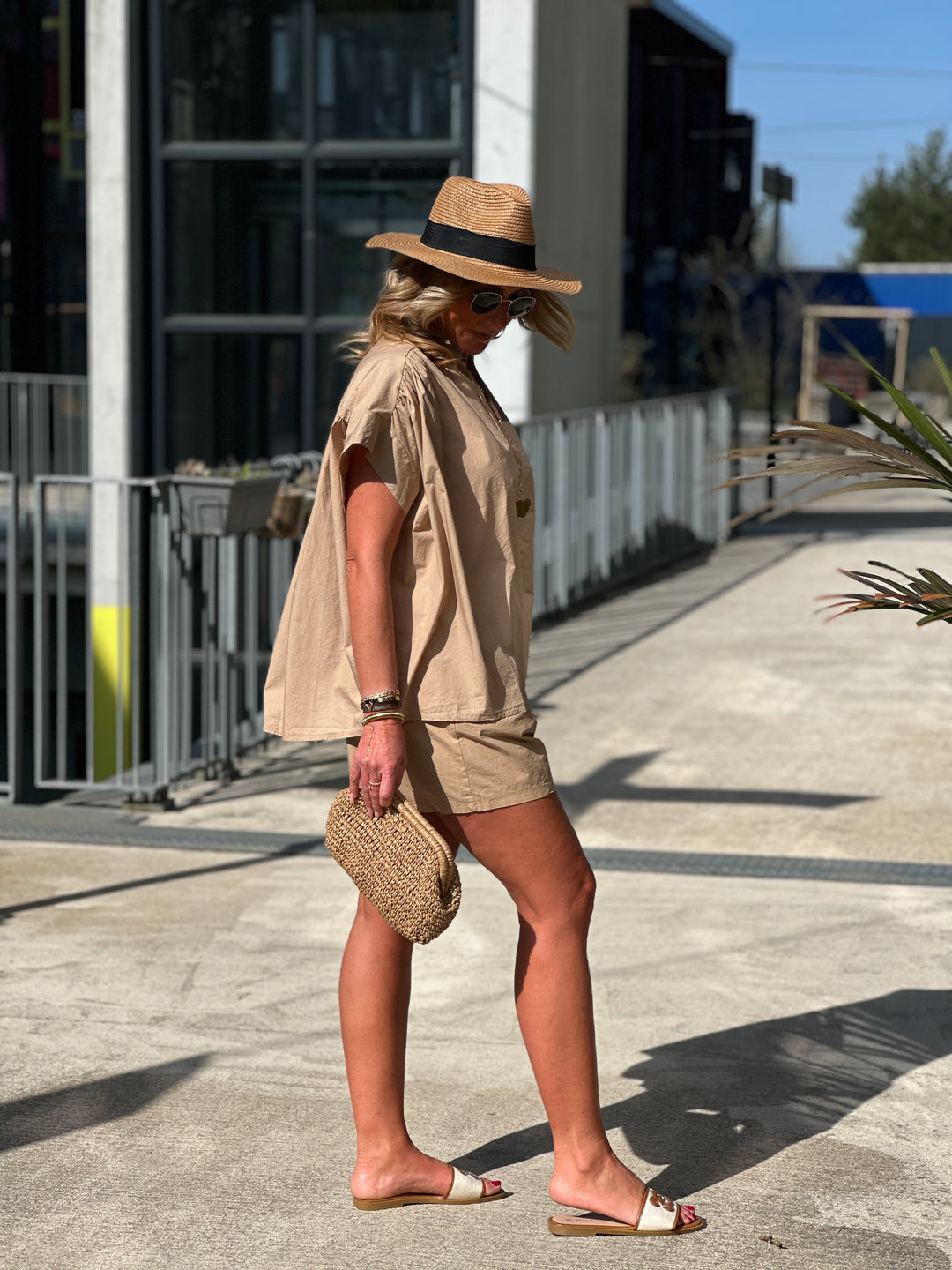 Short coton simple