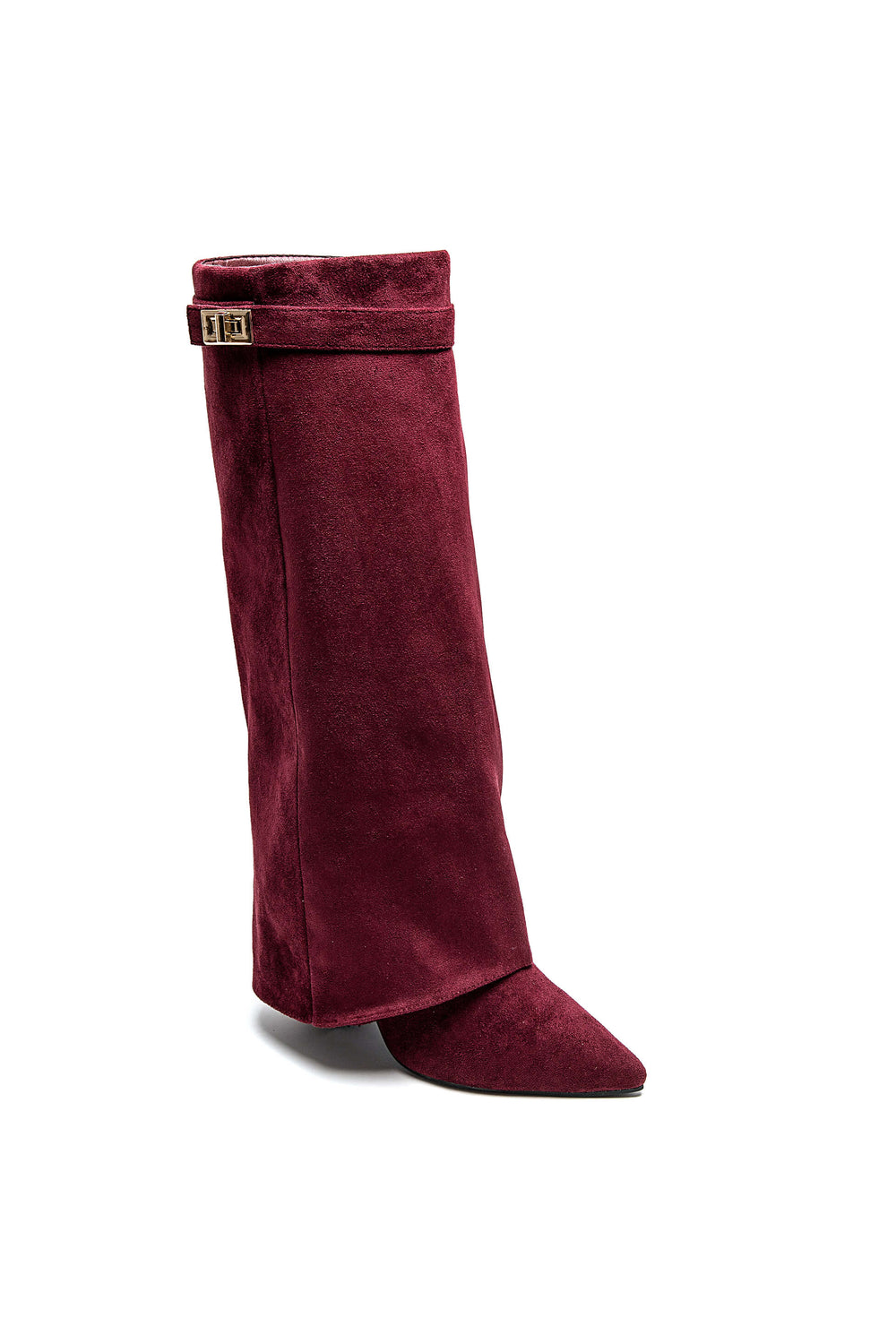 Bottes effet daim bordeaux 9501