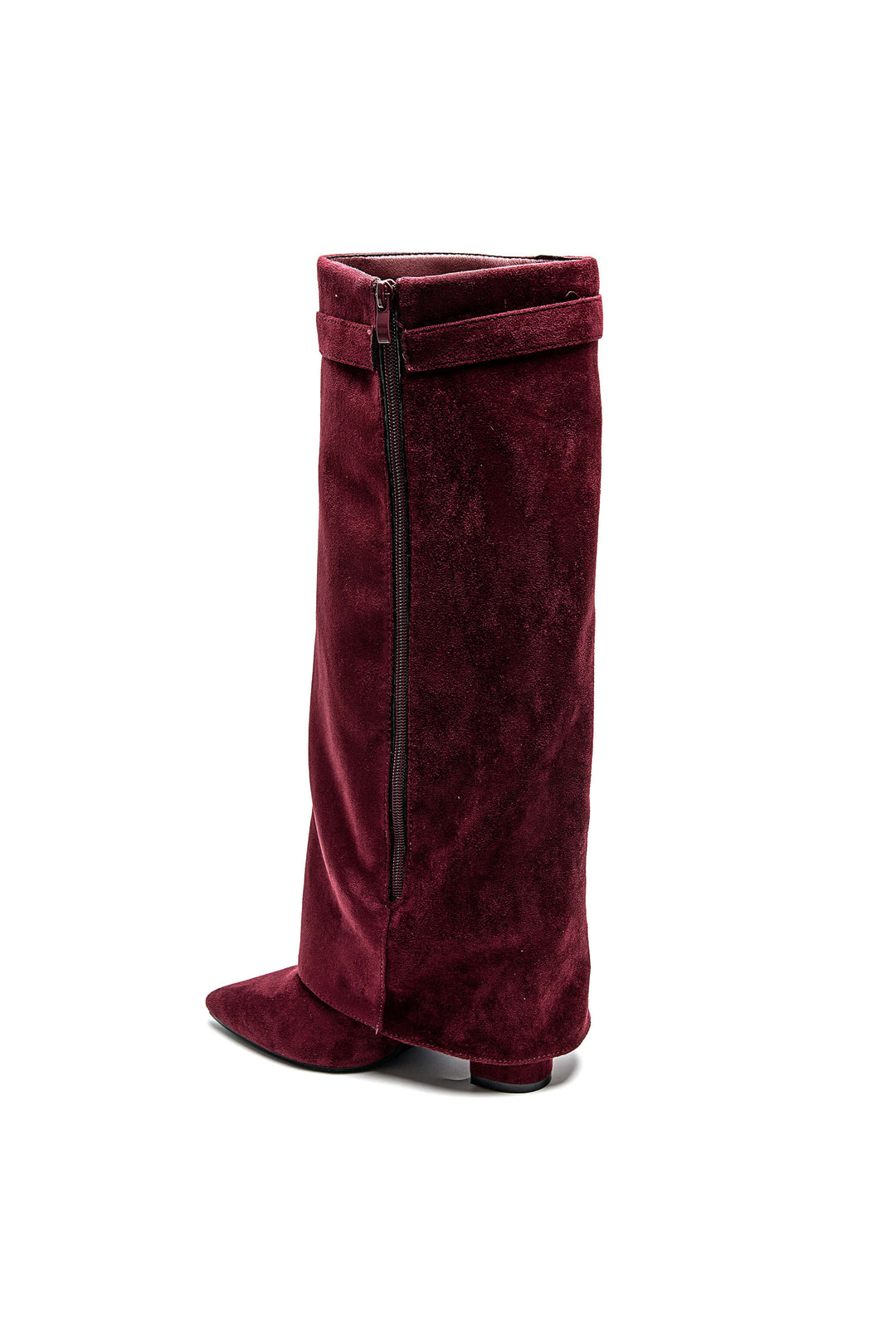 Bottes effet daim bordeaux 9501