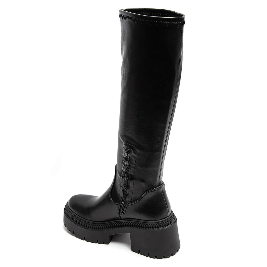 Bottes hautes plateforme NOIR 9671