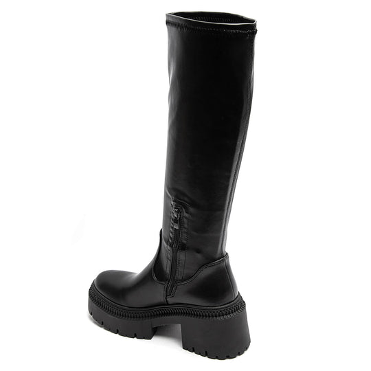 Bottes hautes plateforme NOIR 9671