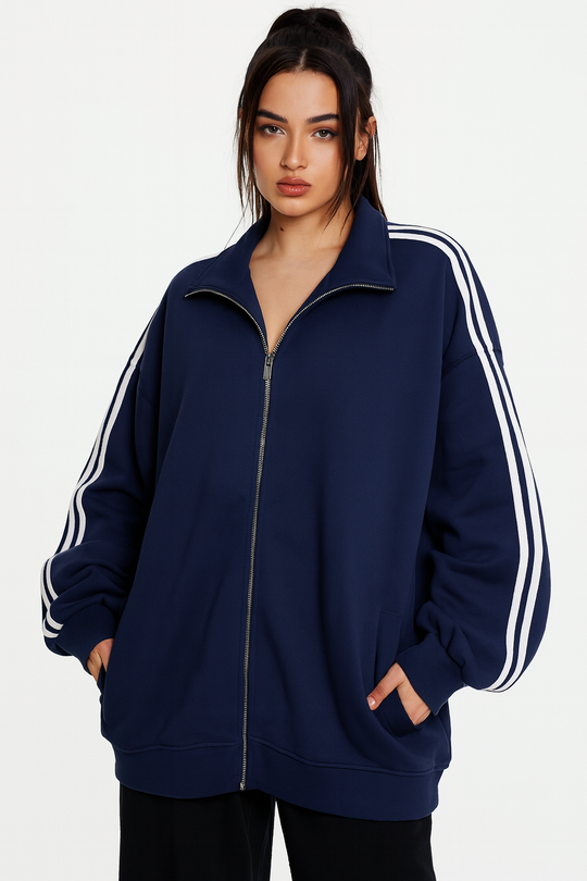 Veste Sweat bandes V6389