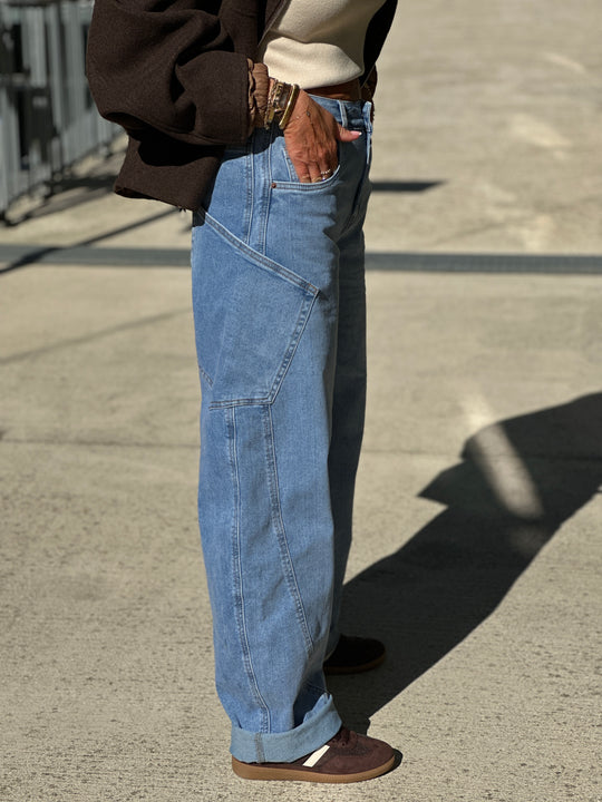 Jean ballon skater Bleu 8820