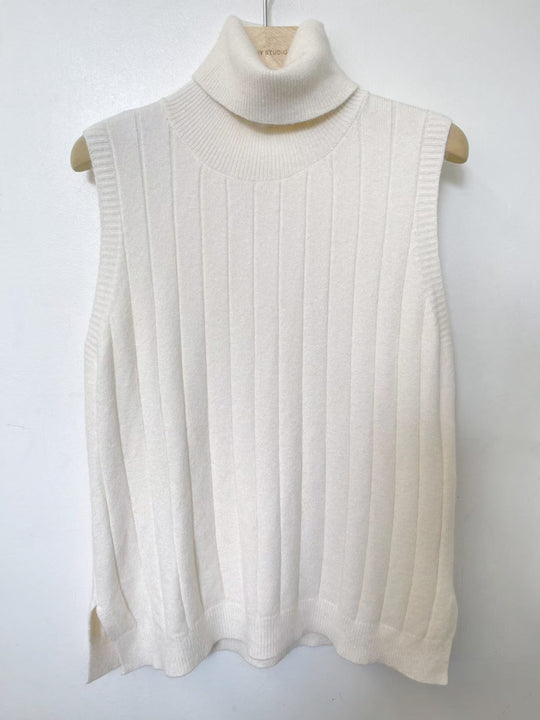 Top maille col roulé 98763 ECRU