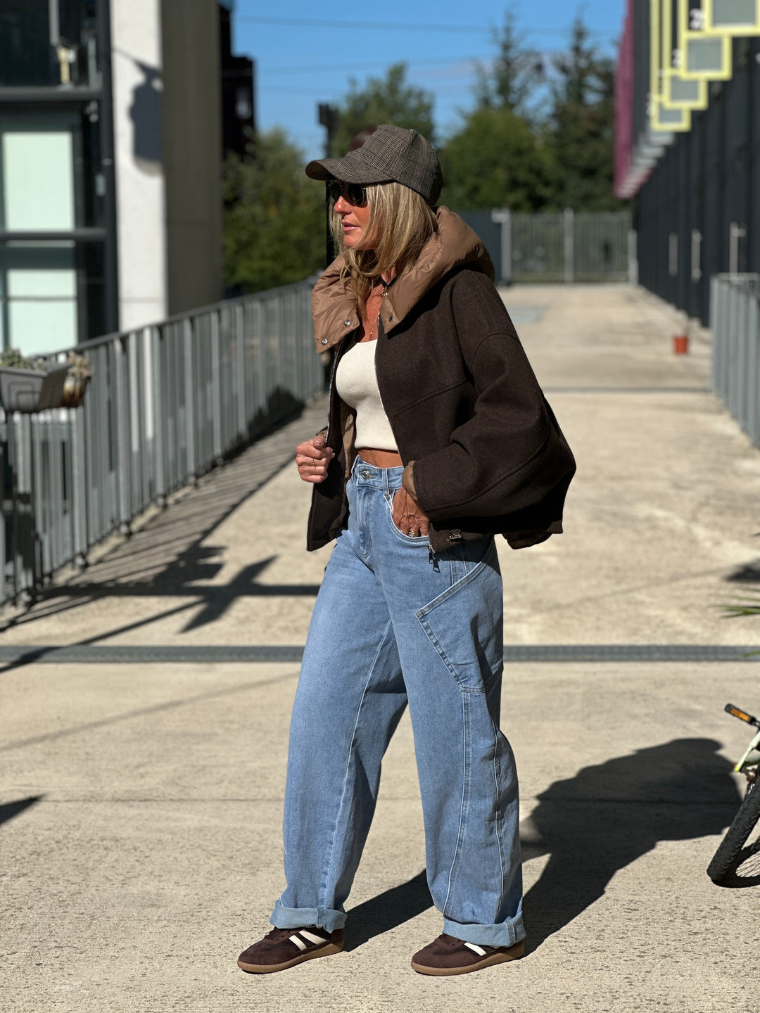 Bomber lainer capuche Choco OX9085