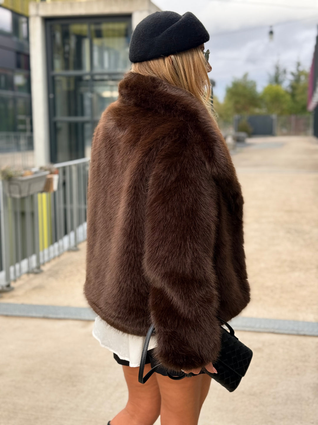 Manteau fourrure 88273 choco