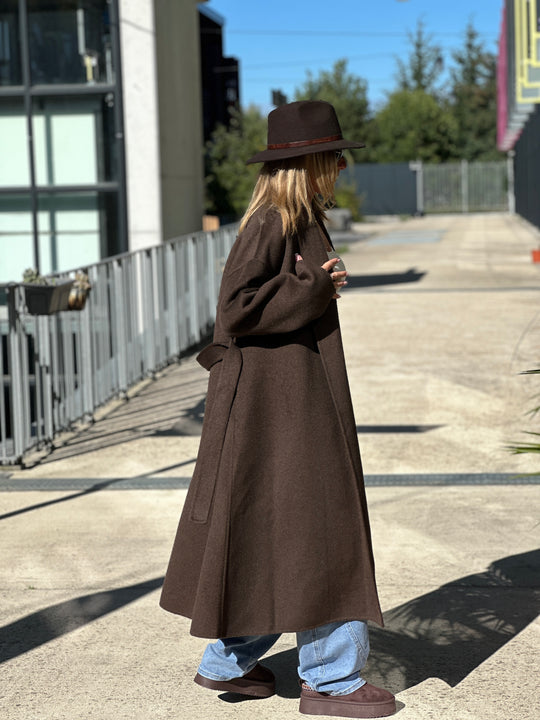 Manteau choco long Laine 009 (120cm)