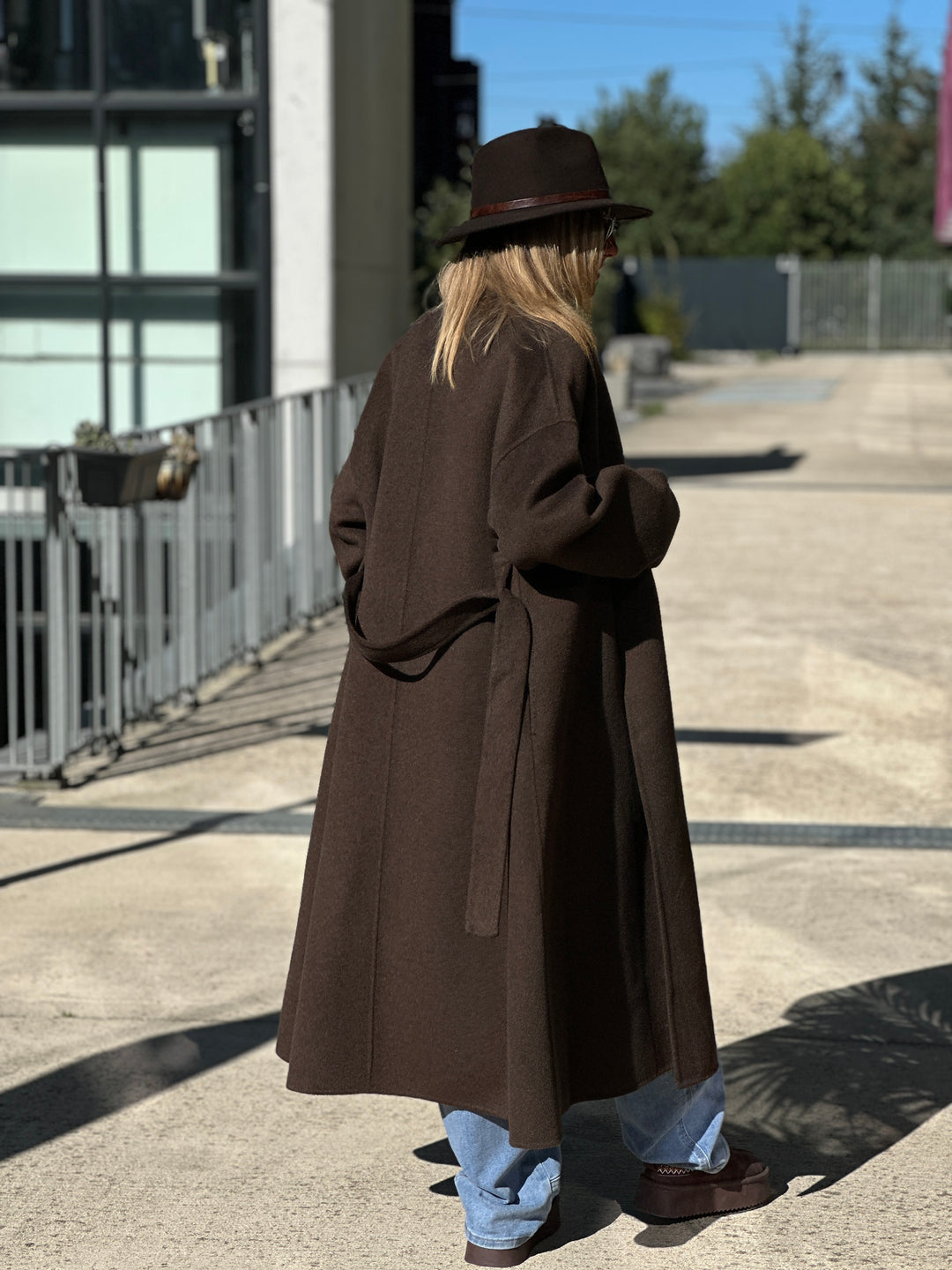 Manteau choco long Laine 009 (120cm)