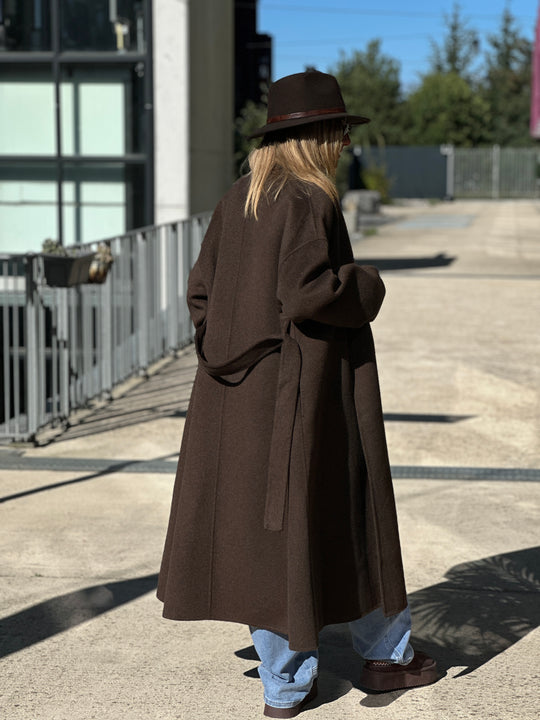 Manteau choco long Laine 009 (120cm)