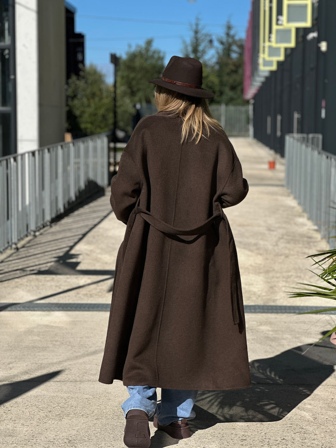 Manteau choco long Laine 009 (120cm)