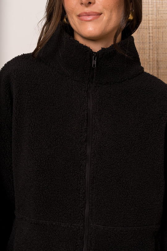 Veste moumoute AP2671 Noir