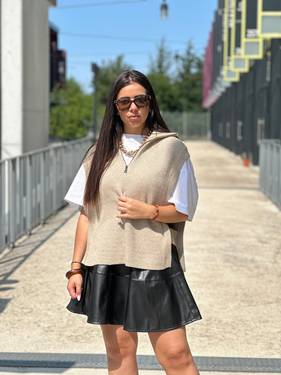 Pull gilet avec zip 5180