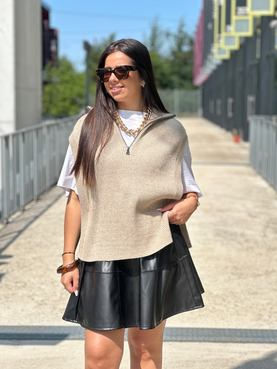 Pull gilet avec zip 5180