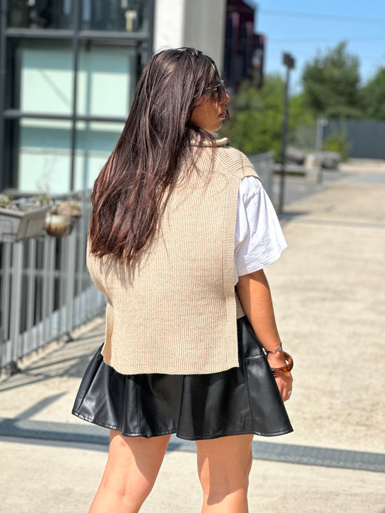 Pull gilet avec zip 5180