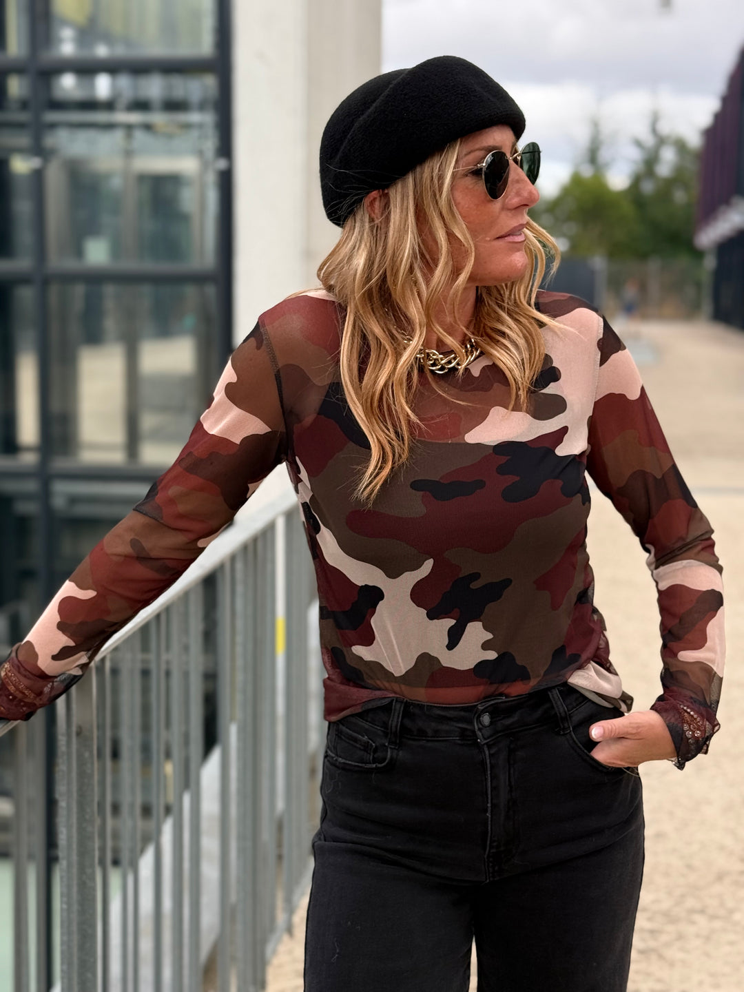 Top camouflage transparent