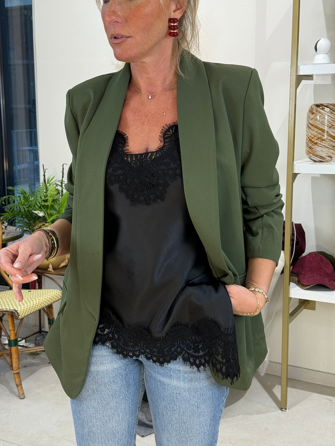 Blazer manches retroussé 10207