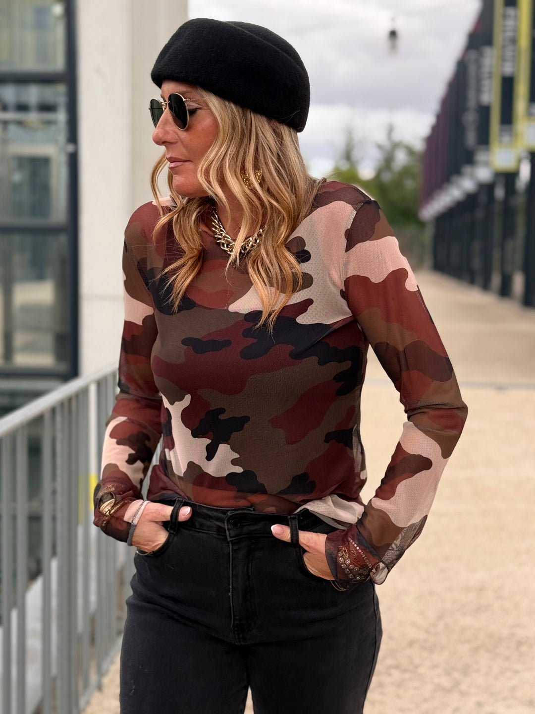 Top camouflage transparent