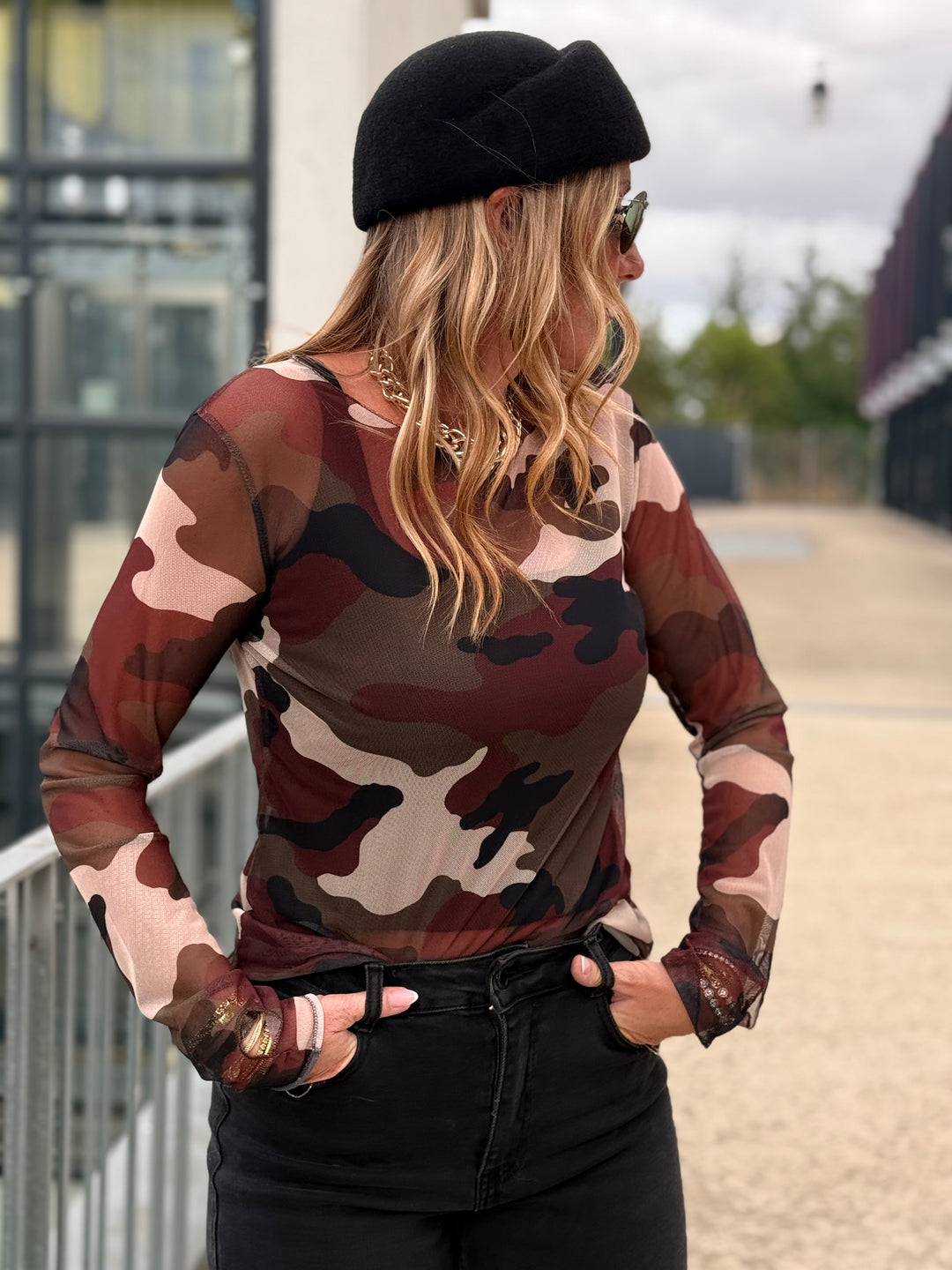 Top camouflage transparent