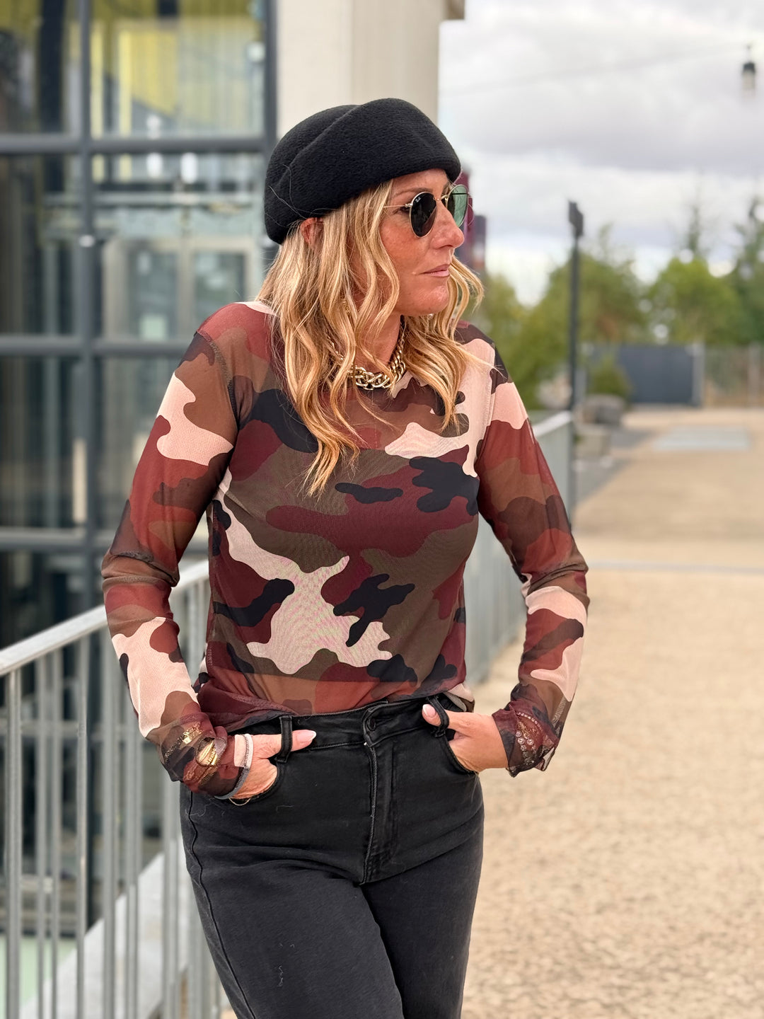 Top camouflage transparent