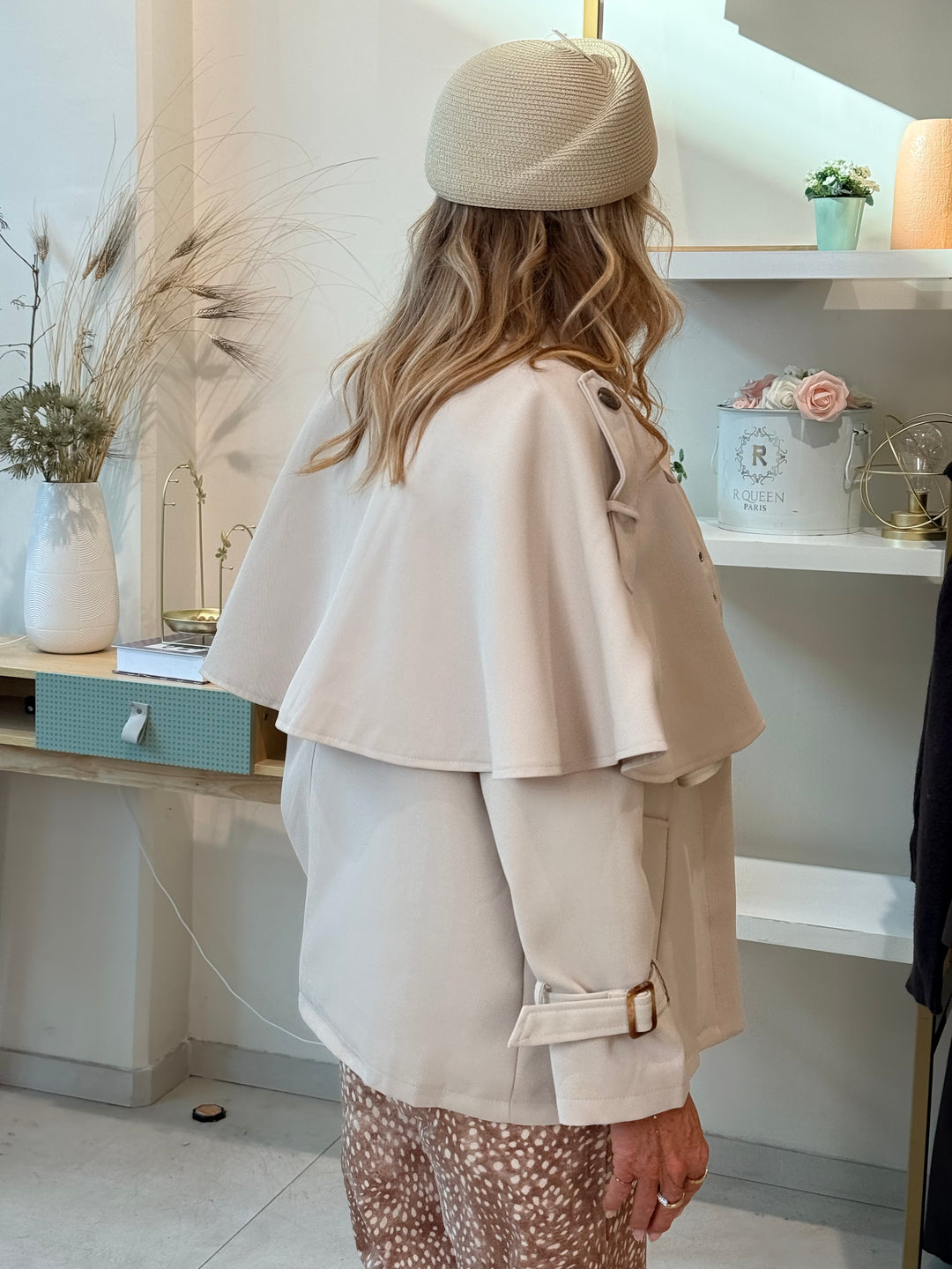 Trench Cape court 10280 Beige
