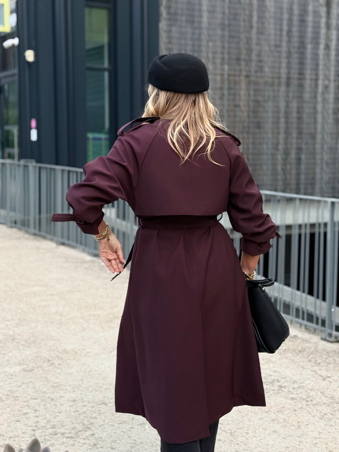 Trench long Prune 9903