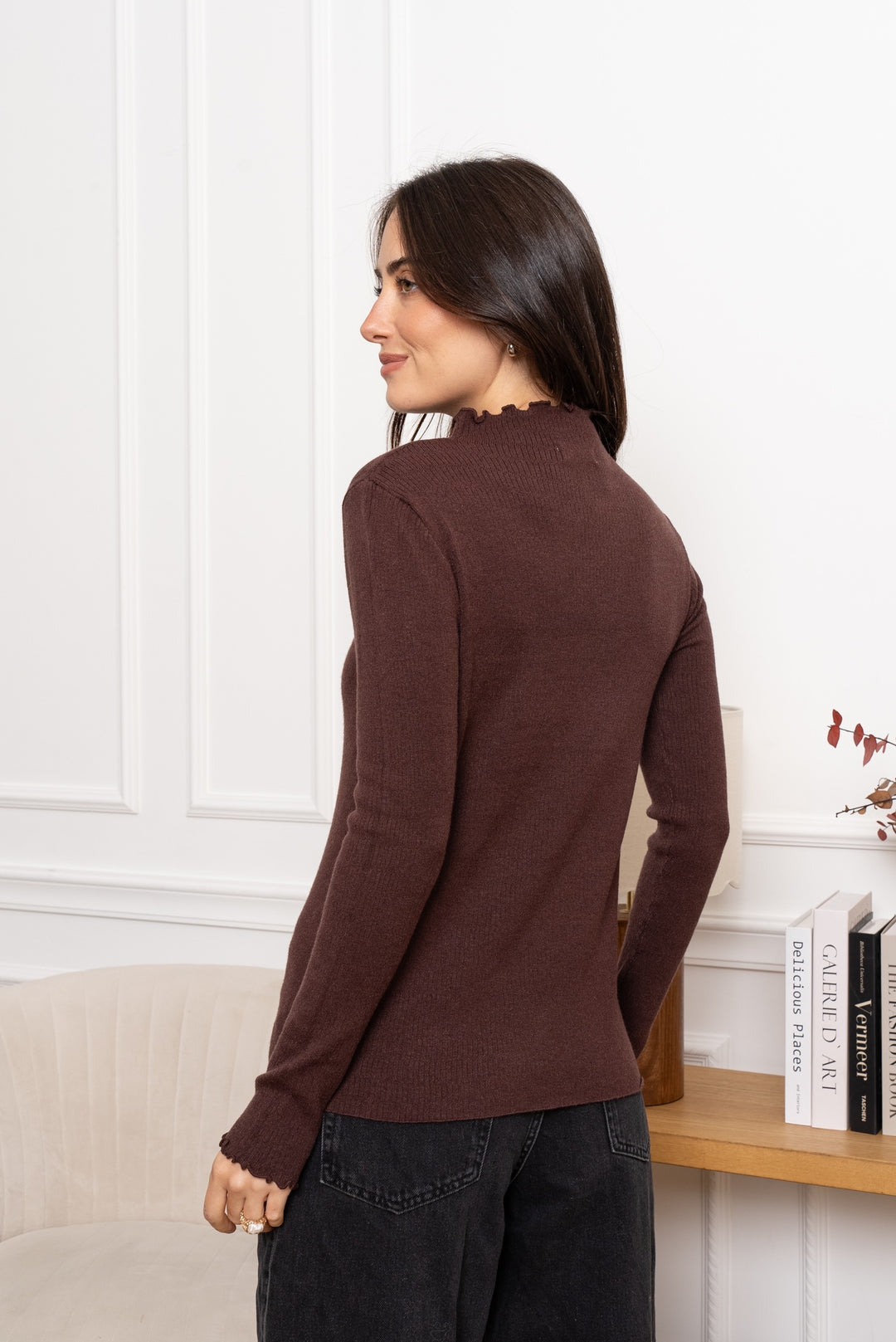 Pull saullier volant en choco 9013
