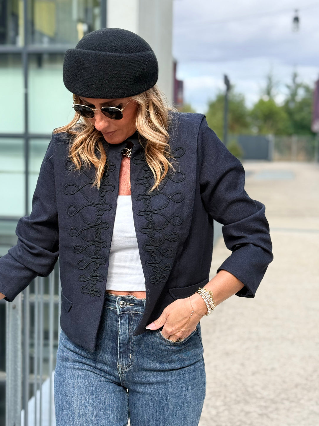 Veste officier Bleu marine 7102
