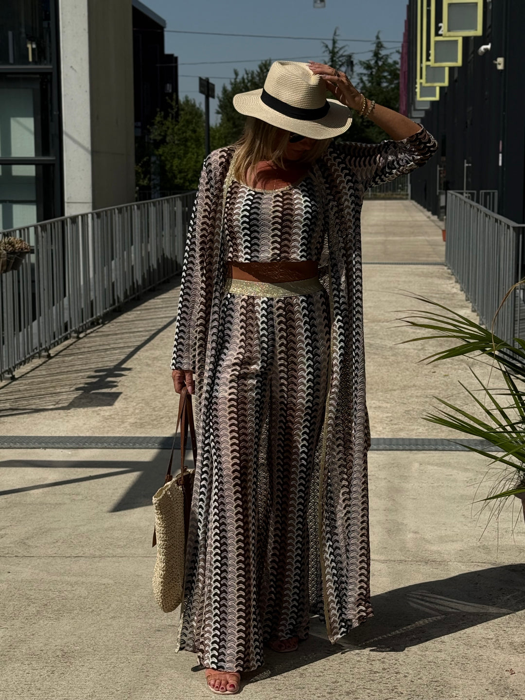 Ensemble trois pièces choco 5505