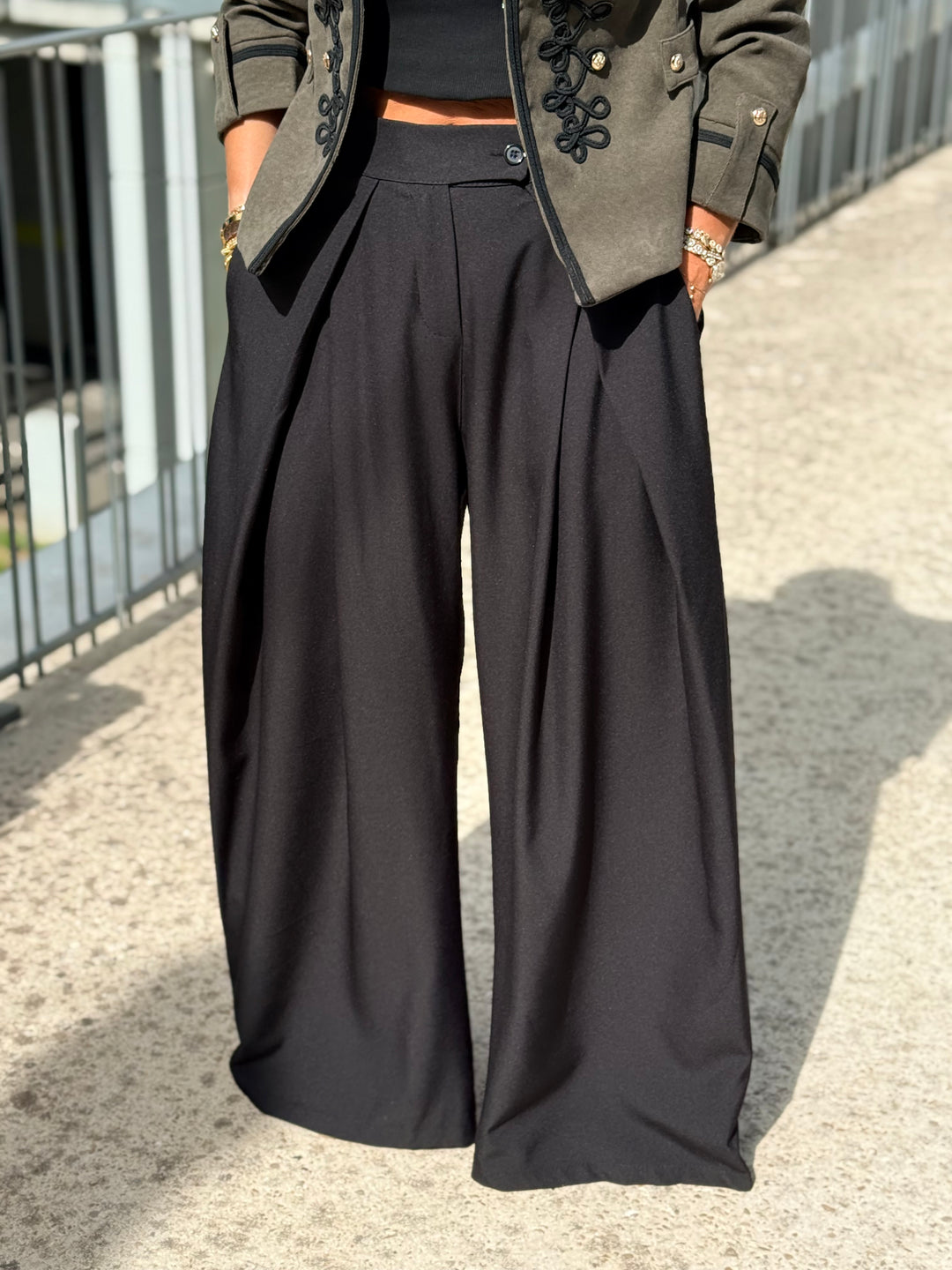 Pantalon pince uni