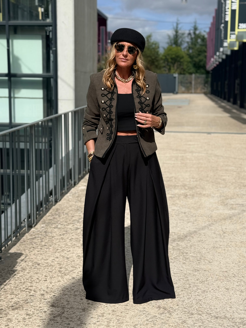 Pantalon pince uni