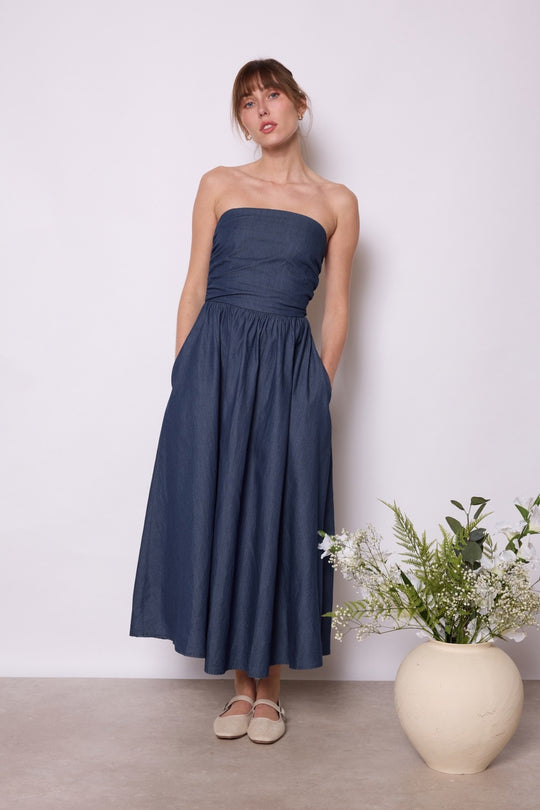 Robe Jean bustier
