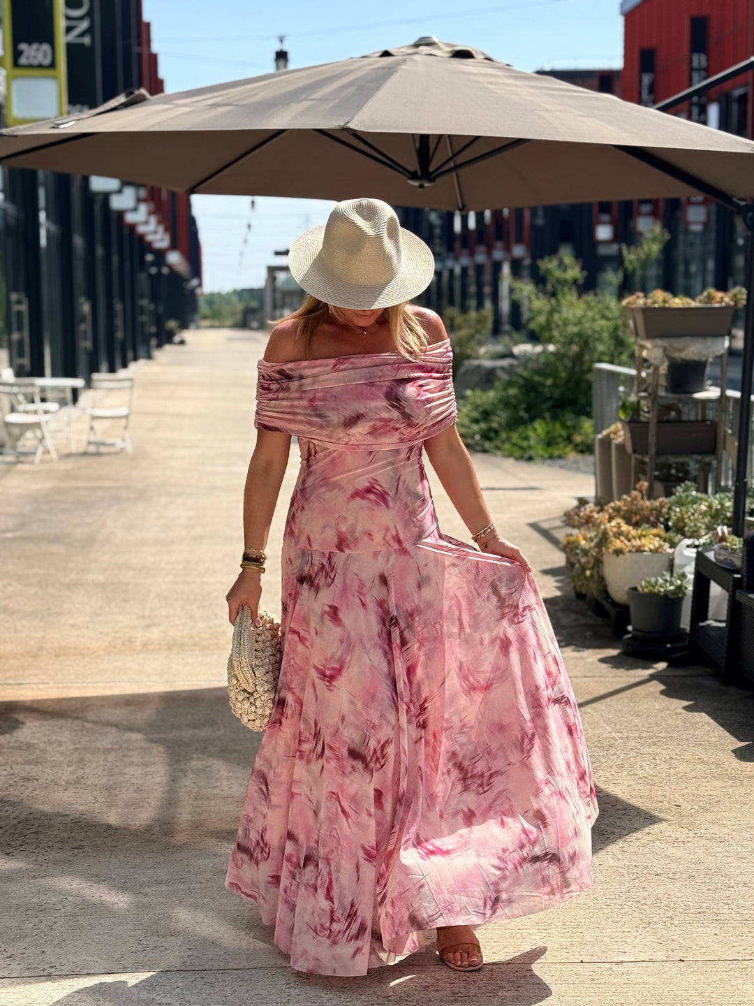 Robe longue fluide ROSE 13705