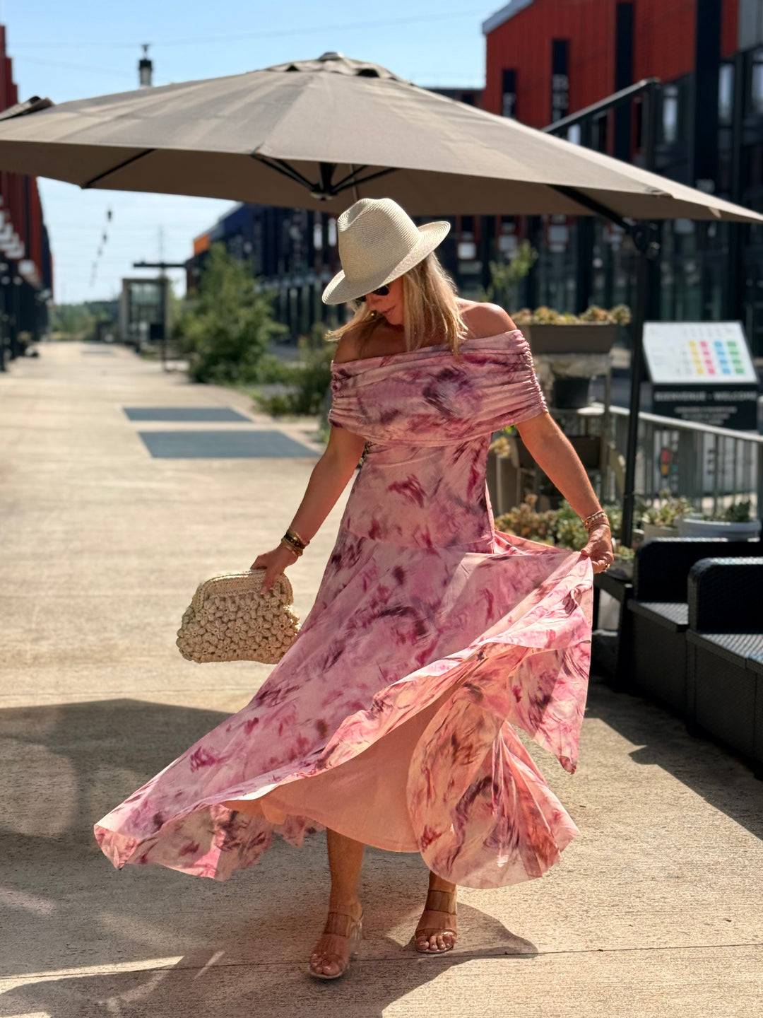 Robe longue fluide ROSE 13705