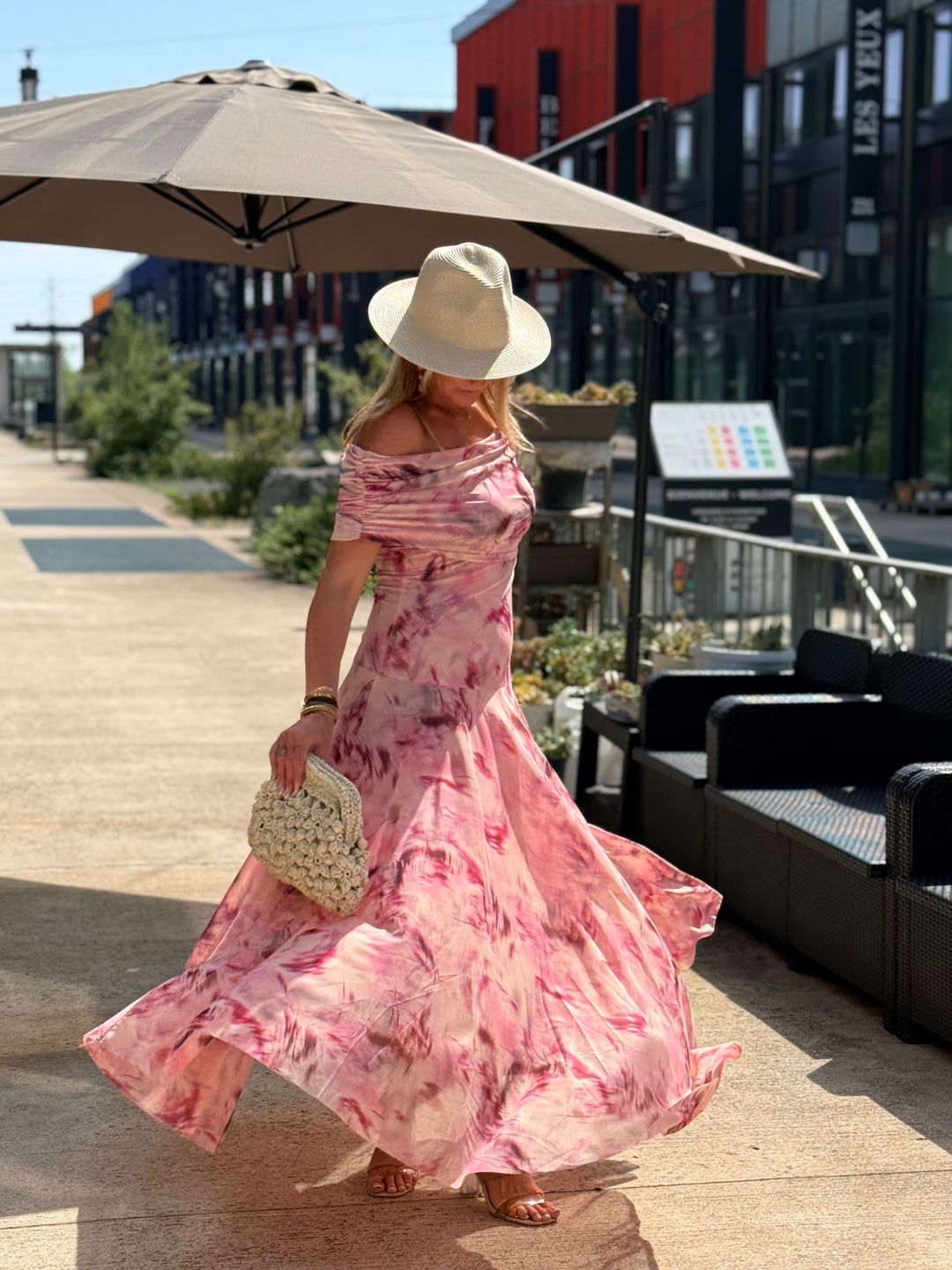 Robe longue fluide ROSE 13705